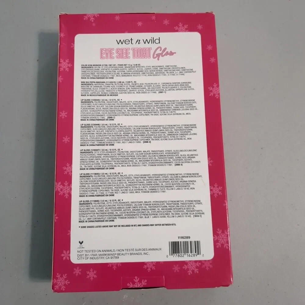 Wet n Wild Eye See That Glow Holiday Gift Set Includes Bronzer Mascara Lip Gloss
